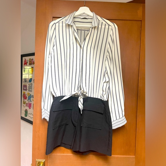 Sandro Pants - SANDRO striped romper size M US size 6